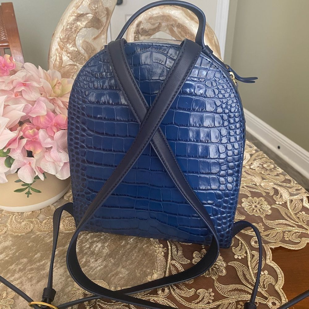 Tory Burch tory burch croc-embossed backpack - Picture 5 of 10